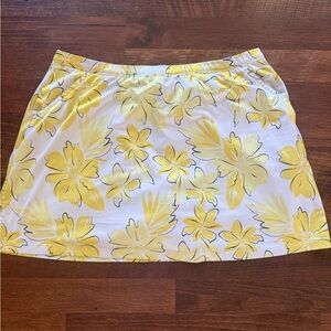 bolle Yellow Floral Mini Skirt
